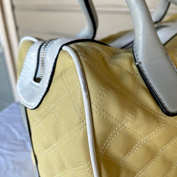 Yellow Guess Faux Leather Fully Lined Handbag - Picture 5 of 15